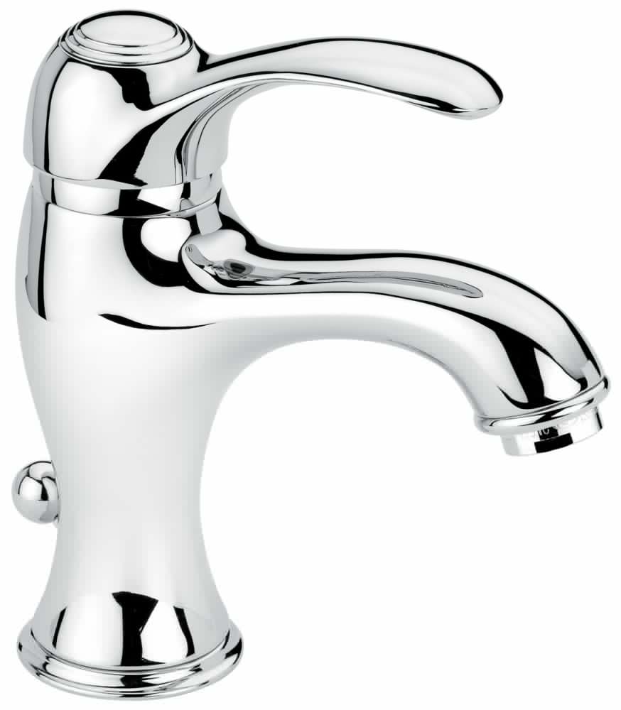 Смеситель Emmevi Harmony 22003/BO на раковину белый/золото