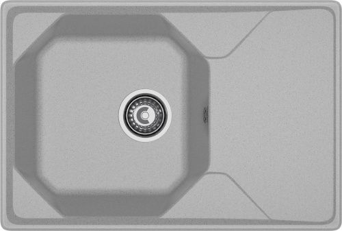 Кухонная мойка Granfest Unique U-740L серый 75х50 цвет серый поверхность матовая