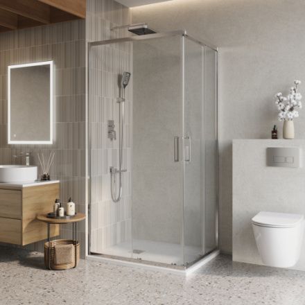 Душевой уголок BelBagno LUCE LUCE-AH-2-120/90-C-Cr 120х90 стекло прозрачное профиль хром без поддона