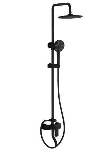 Душевая стойка Wonzon & Woghand WW-AE3354-MB настенная цвет черный