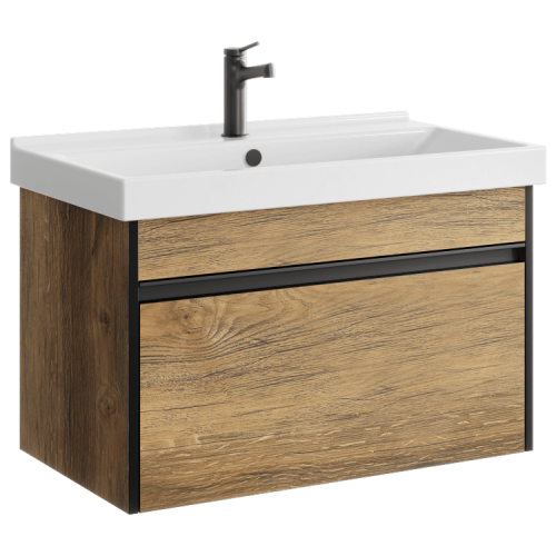 Тумба под раковину Aqwella Y URB0108DB 80х40 подвесная цвет коричневый