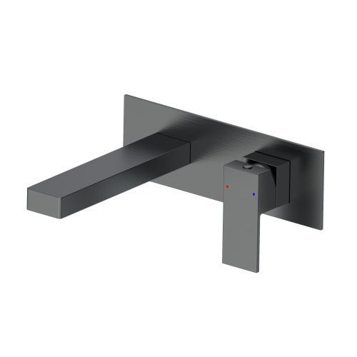 Смеситель для раковины Wonzon & Woghand Cube WW-88869016-BGM встраиваемый в стену серый