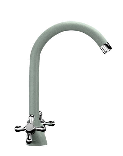 Смеситель для кухни Ulgran Classic U-012-310 на мойку серый