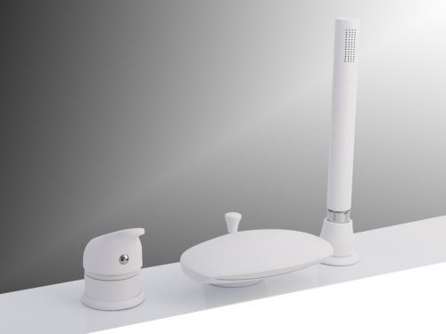 Смеситель ASD Vella-Kit Гл000027290 на борт ванны белый