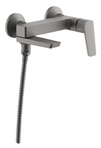 Смеситель для ванны и душа BELZ B60715-3 настенный оружейная сталь