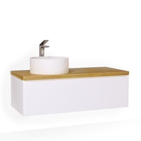 Тумба под раковину Jorno SOLIS SolN.01.120/P/W/JR 120х50 подвесная цвет белый