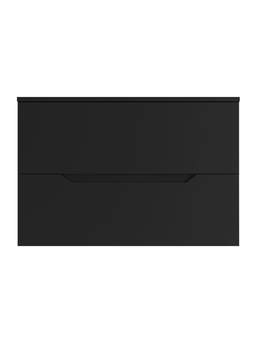 Тумба под раковину Orange Line Li-80TubMDF 80х50 подвесная цвет черный