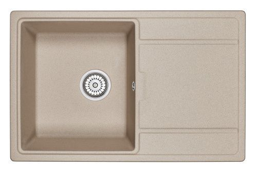 Кухонная мойка Granula 7804, ПЕСОК 80х50 цвет бежевый поверхность матовая