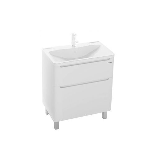 Зеркало-шкаф СанТа Омега 107005 80х80 подвесной цвет белый