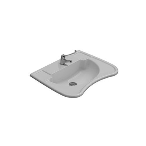 Раковина керамическая Globo Ausilia DS006.BI*1 70 см подвесная цвет белый 1 отверстие под смеситель