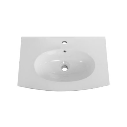 Раковина керамическая Cezares COMFORT 50132 80х60 подвесная цвет белый 1 отверстие под смеситель