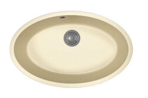 Кухонная мойка Florentina Вега Овал 22.430.E0650.202 70х45 цвет бежевый поверхность матовая