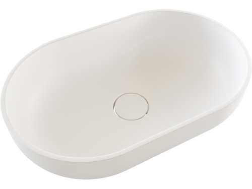 Раковина из искусственного камня Florentina Асти 5535 10.340.00550.201 60х40 накладная цвет белый без отверстий под смеситель