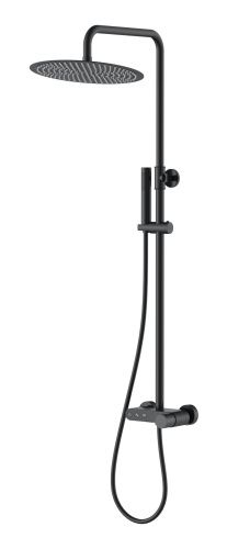 Душевая стойка Boheme Stick 128-BB настенная цвет черный