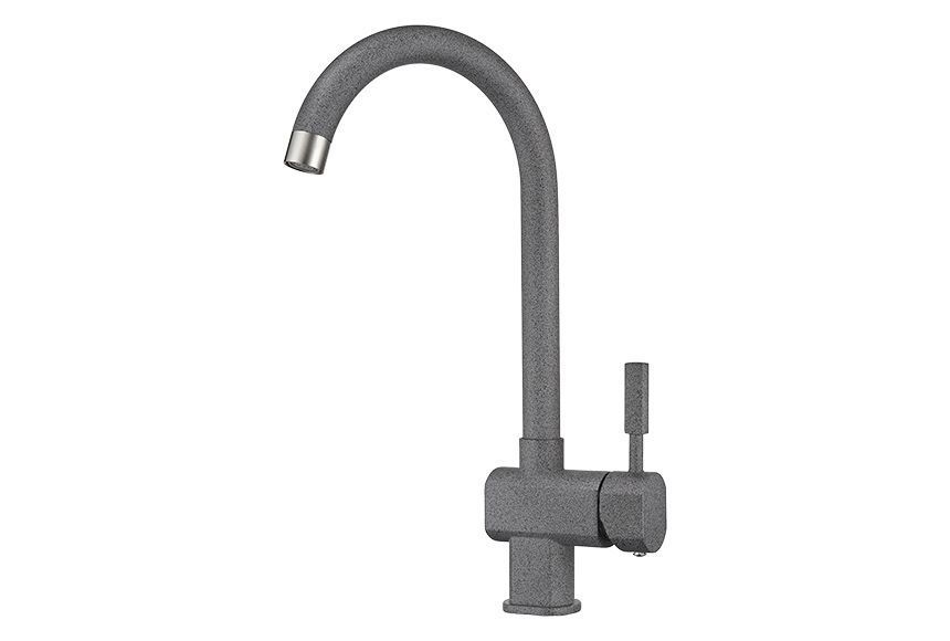 Смеситель для кухни Granula 31-ST, ГРАФИТ на мойку серый