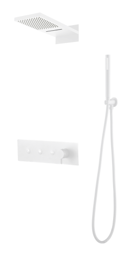 Душевая система Boheme Fusion 130-MW встраиваемая в стену цвет белый
