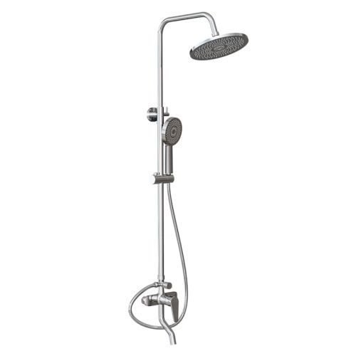 Душевая стойка Knotlor KN-15 настенная цвет хром