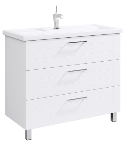 Тумба под раковину Aqwella Y MAN01103 100х50 напольная цвет белый