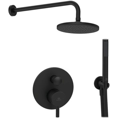 Душевая система Ideal Standard Ceraline BD192XG встраиваемая в стену цвет черный