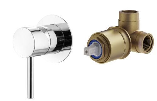 Смеситель для душа Plumberia Selection Ixo KITXO1135CR встраиваемый в стену хром