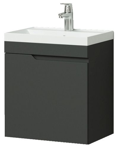 Тумба с раковиной Итана ALEXA CS00080611 50х30 подвесная цвет серый