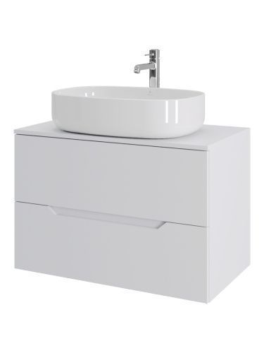 Тумба с раковиной Orange Line Li-80TuwMDF+B08-600W 80х50