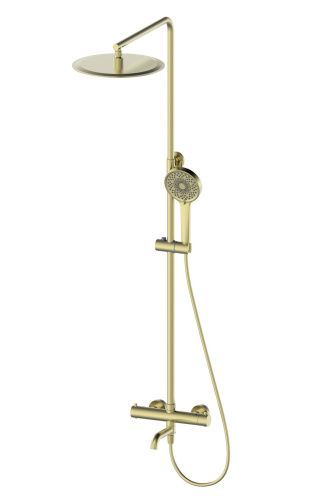 Душевая стойка Wonzon & Woghand WW-88739903-BG настенная цвет золото с термостатом