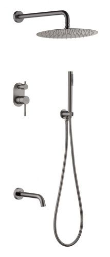 Душевая система Boheme Uno 464-2-GM встраиваемая в стену цвет серый