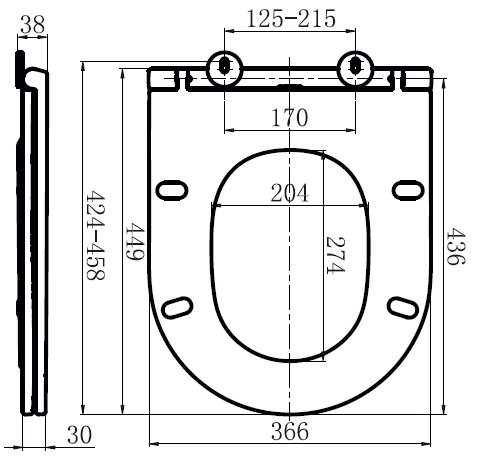 Крышка сиденье Am.Pm Inspire C507853WH - фото 3