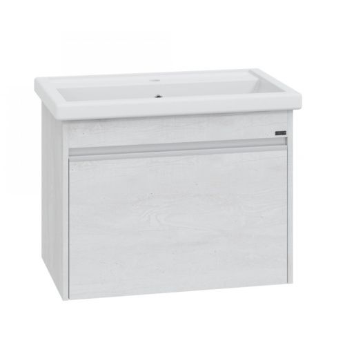 Тумба под раковину СанТа Уран 700386 70х40 подвесная цвет серый