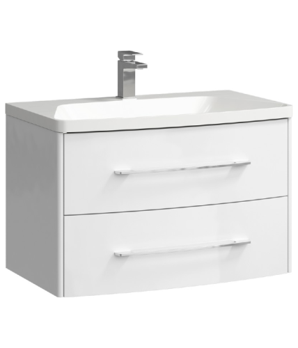 Тумба под раковину Aqwella Y NER0108 80х50 подвесная цвет белый