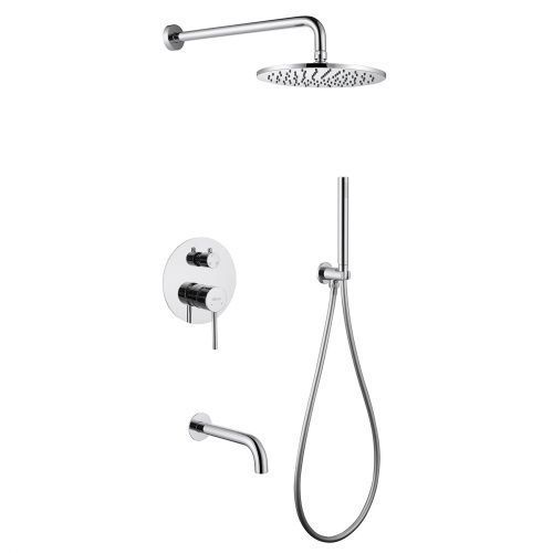 Душевая система Abber AF8117 встраиваемая в стену цвет хром