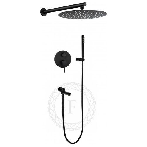 Душевая система Filarete FL1020BL встраиваемая в стену цвет черный