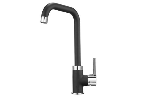 Смеситель для кухни Granula 0041, ТУРМАЛИН на мойку черный