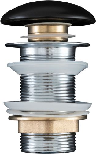 Донный клапан для раковины Aquanet 00330953 черный