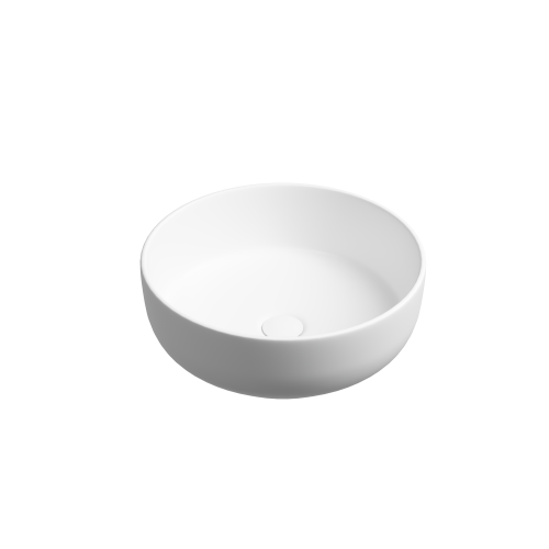 Раковина из сантехнического фарфора Ceramica Nova TAYCAN CN12003MW 40х40 накладная цвет белый без отверстий под смеситель