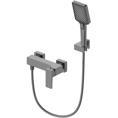 Смеситель для душа Wonzon & Woghand Cube 2.0 WW-88048068-BGM настенный серый