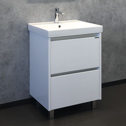 Тумба с раковиной Comforty Дублин 00004137134CF 60х50 напольная цвет белый