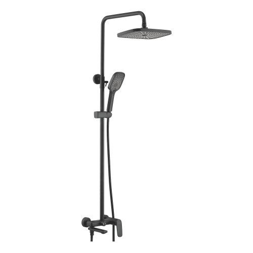 Душевая стойка Shevanik S8536H настенная цвет черный