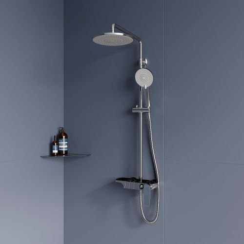 Душевая стойка RGW Shower Panels 51140133-01 настенная цвет хром