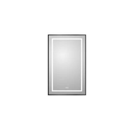 Зеркало с подсветкой BelBagno Kraft SPC-KRAFT-500-800-LED-TCH-WARM-NERO 50х80 подвесное
