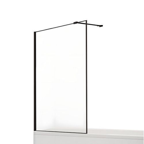 Душевая шторка на ванну New Trendy NEW MODUS Black EXK-1933-WP 70х150 стекло прозрачное профиль черный ориентация универсальная