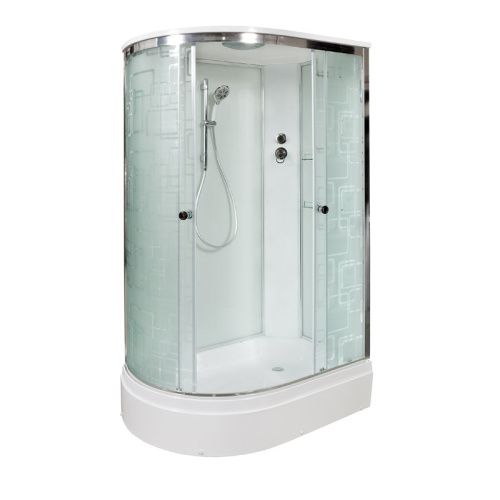 Душевая кабина AvaCan EM2712R 120х80 асимметричная с крышей ориентация правая