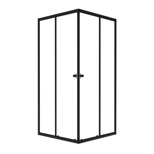 Душевой уголок Тритон Вента-Блэк Щ0000054466 90х90 стекло прозрачное профиль черный без поддона