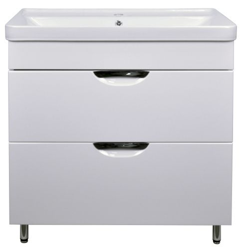 Тумба с раковиной Loranto Стиль CS00070582 80х50 напольная цвет белый