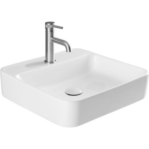 Раковина керамическая Allen Brau Liberty 4.32014.20 50х50 накладная цвет белый 1 отверстие под смеситель