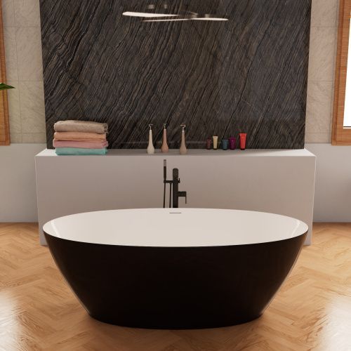 Ванна акриловая Frank 12526 170х80 отдельностоящая овальная с ножками