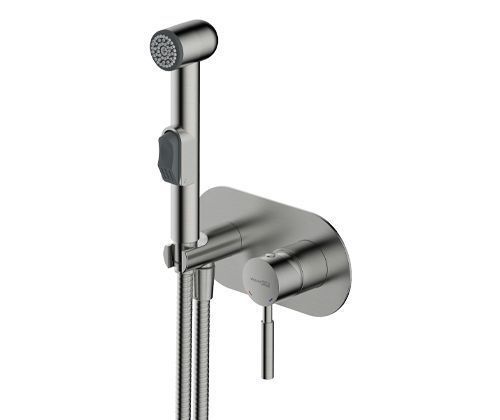 Гигиенический душ со смесителем Wasserkraft Wern 4200 4238 никель