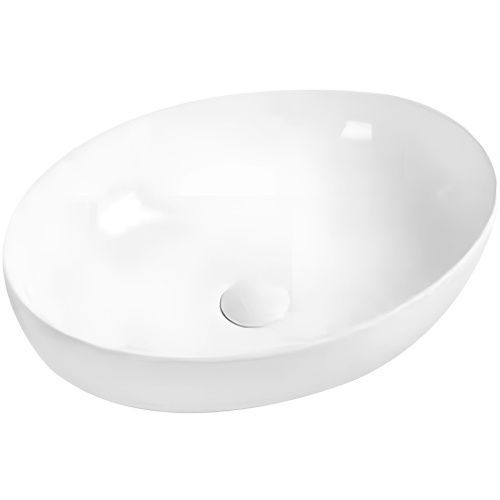 Раковина из сантехнического фарфора Orange B05-520W 50х40 накладная цвет белый