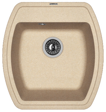 Кухонная мойка Florentina Нире 480 20.190.B0480.107 50х50 цвет бежевый поверхность матовая
